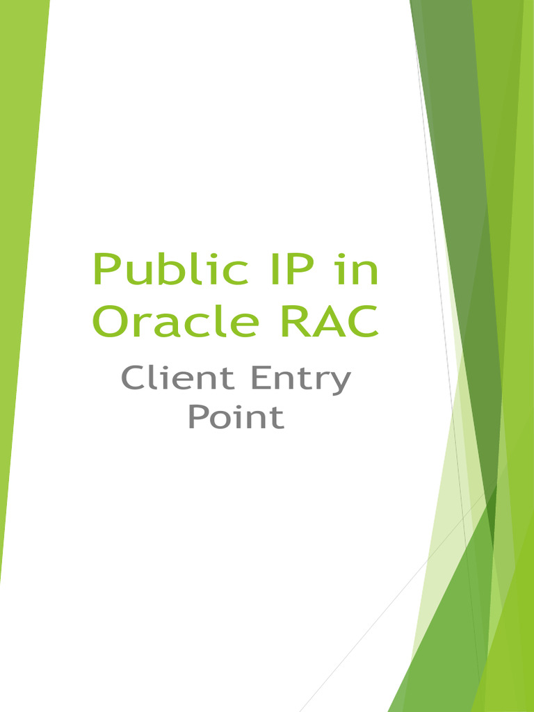 Public IP in Oracle RAC | PDF