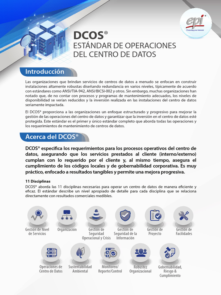 DCOS Brochure Spanish | PDF | Calidad (comercial) | Business