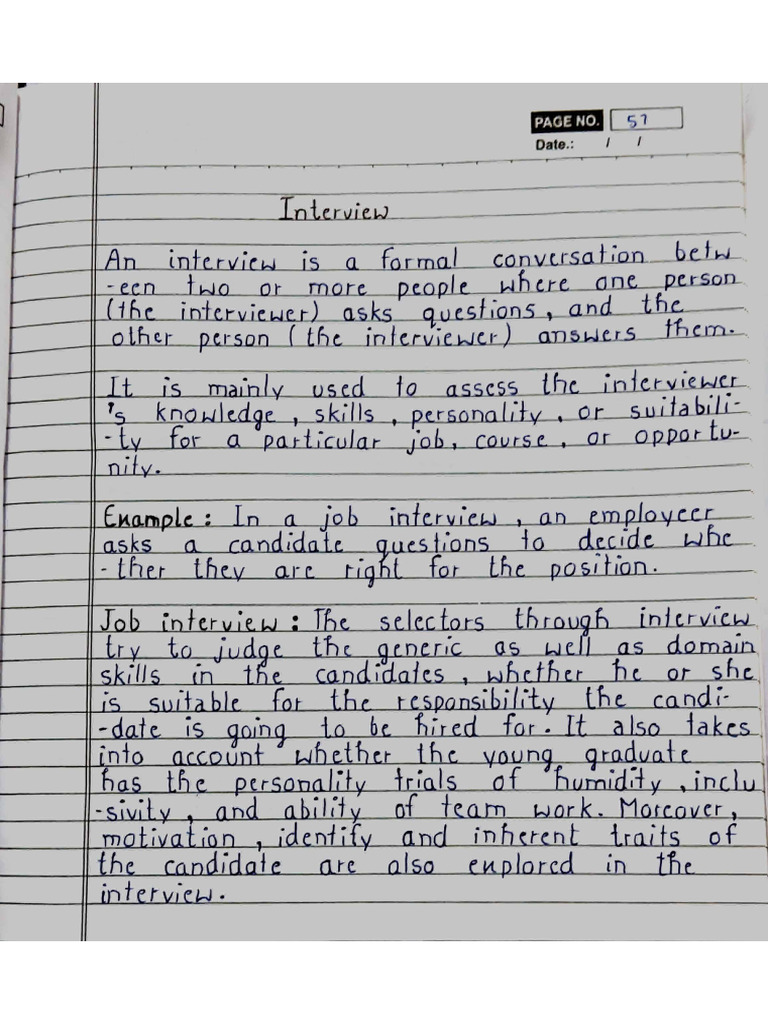 Interview.. | PDF