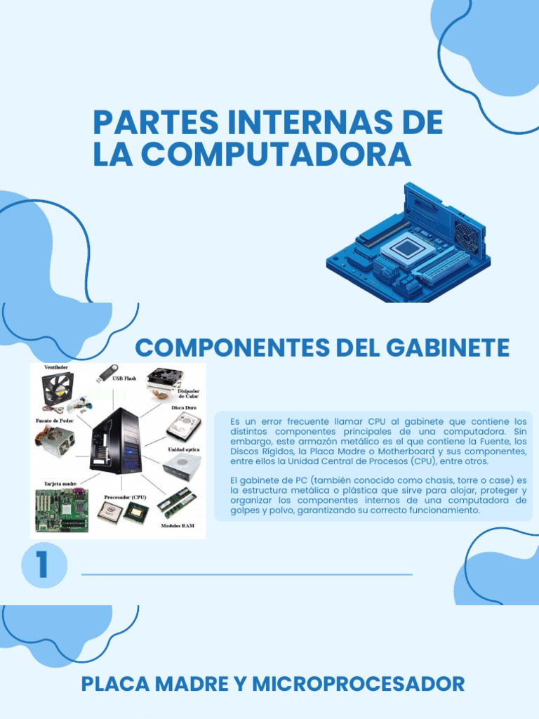Partes de La Computadora | PDF | Hardware de la computadora | Unidad ...