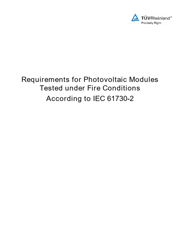 IEC 61730-2 | PDF | Photovoltaics | Solar Panel