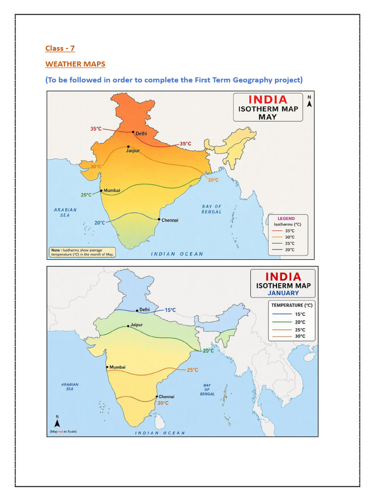 Weather Map (Cl 7 Geog) | PDF