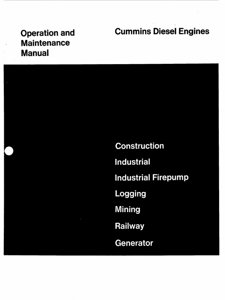 Operation and Maintenance Manual Bulletin 983711-Ae | PDF