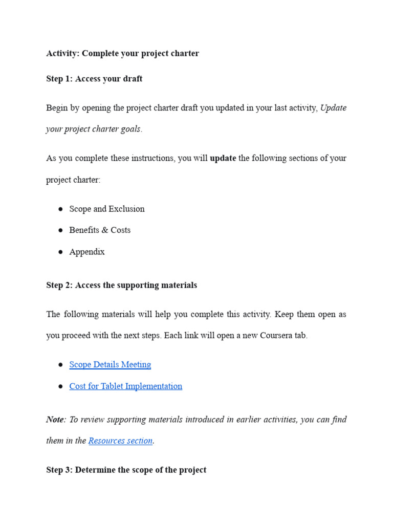 4- Activity_ Complete Your Project Charter | PDF