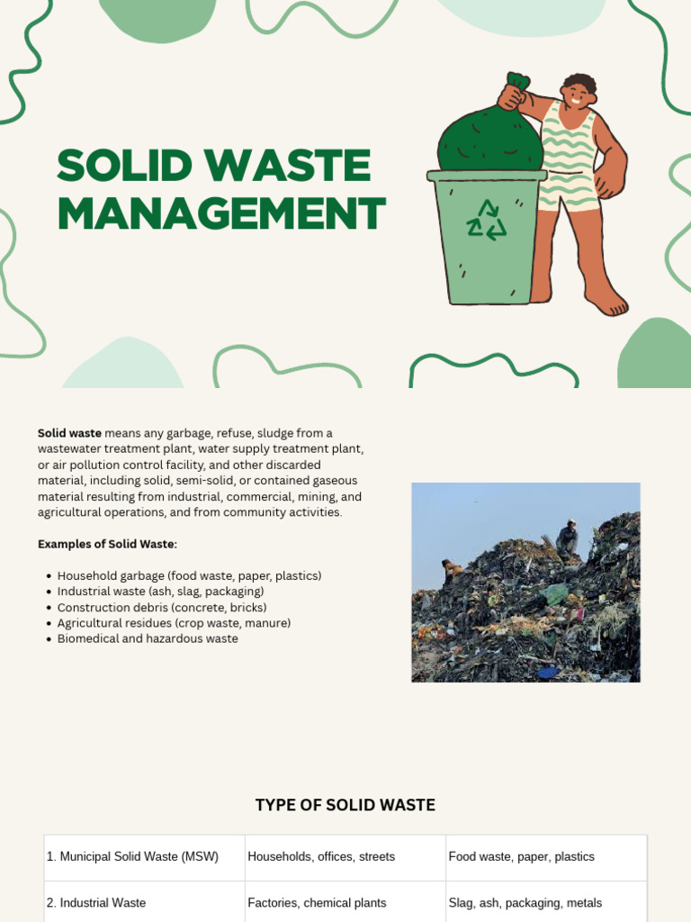 Solid Waste Management | PDF
