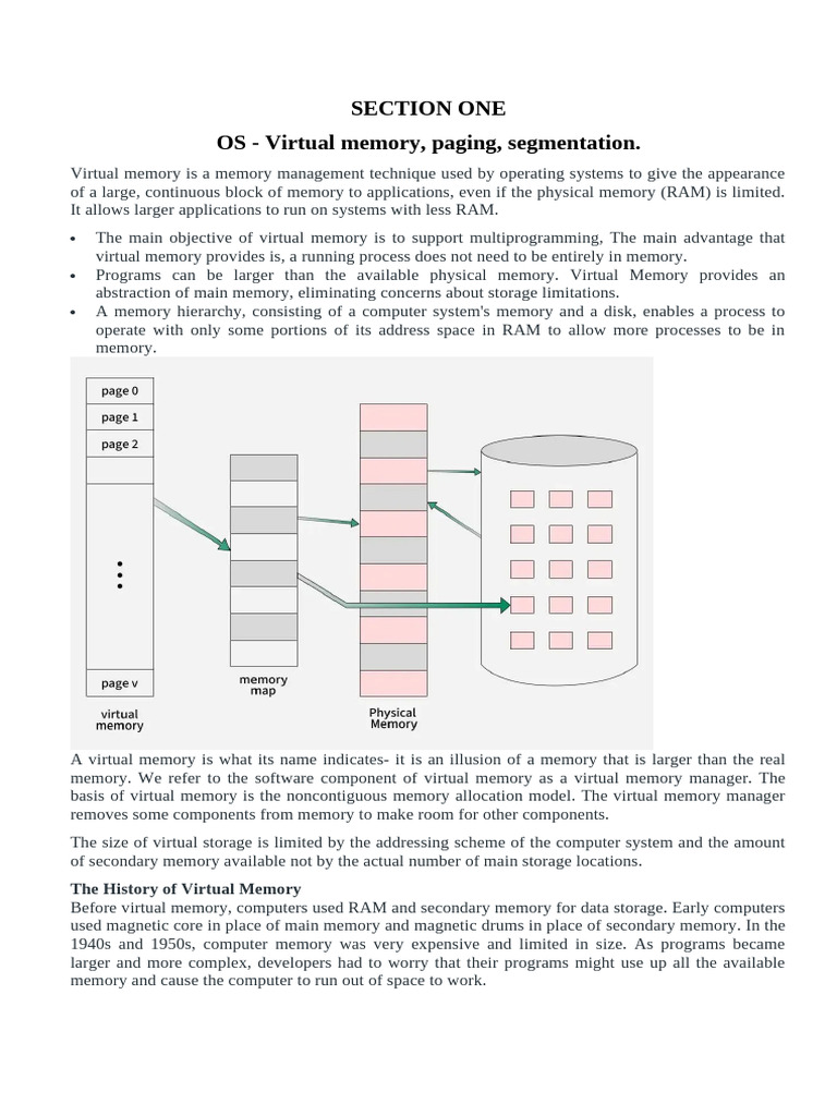 CSC 308 LECTURE 12- Virtual Memory, Paging and Segmentation | PDF ...