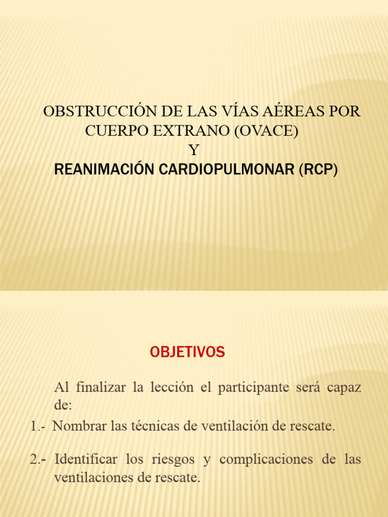 Presentacion Ovace Compress | PDF | Reanimación cardiopulmonar ...