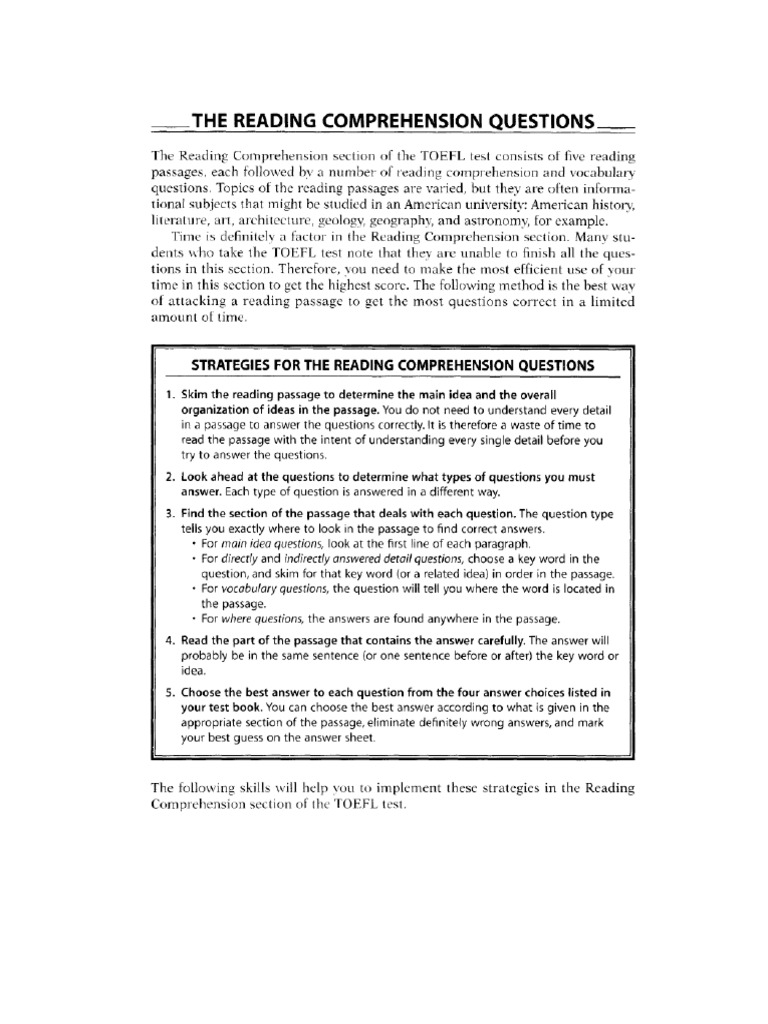 3. Reading Comprehension | PDF