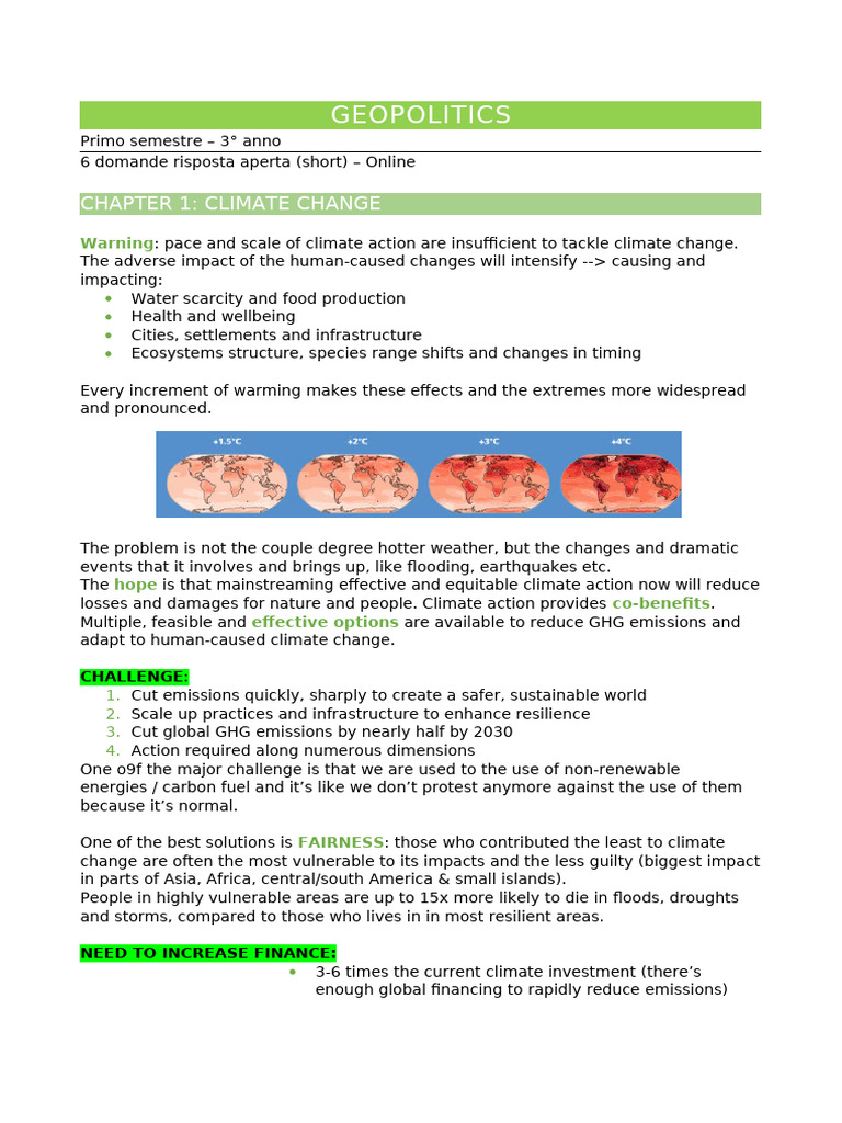 Geopolitics | PDF | Climate Change Mitigation | Climate Change