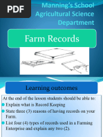 Types and Uses of Farm Records | PDF | Livestock | Farms