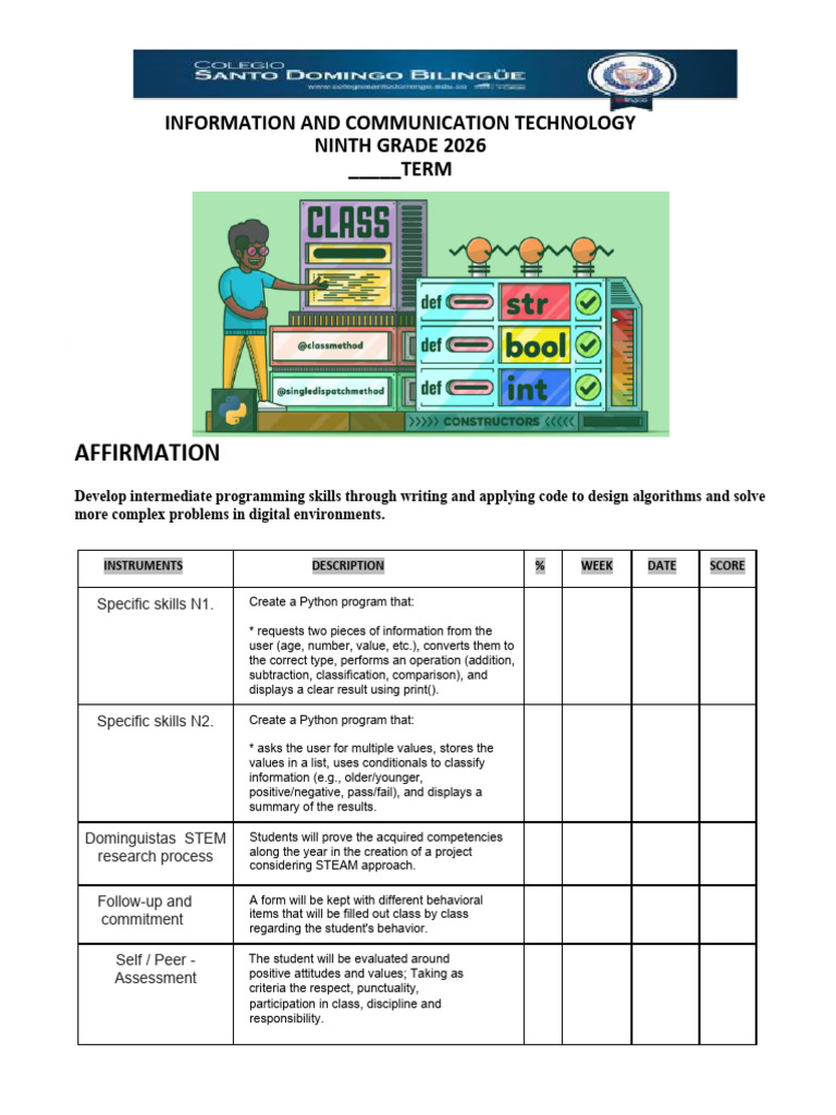 8 Grade - Programming | PDF