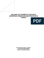 Balance of Payments Statistics Definition, Principles and Practice in Turkey