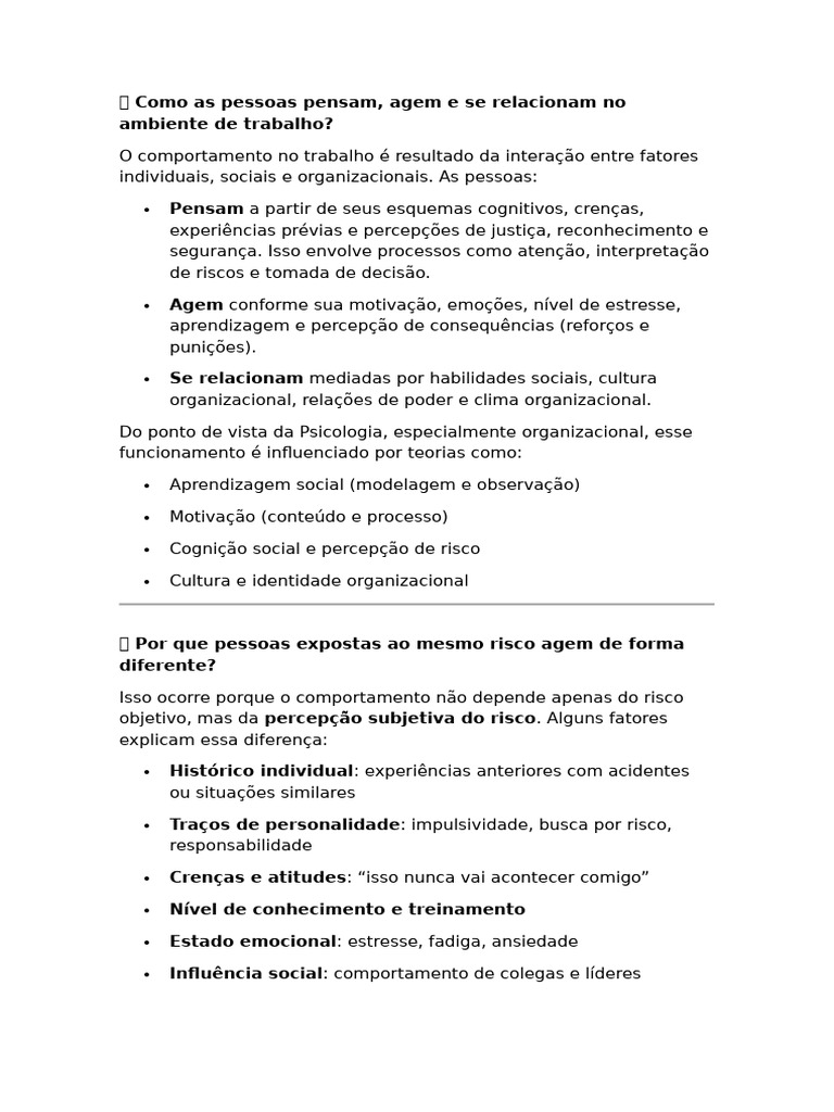 EAS Segurança 2 Ano Aula 2 | PDF | Aprendizado | Liderança