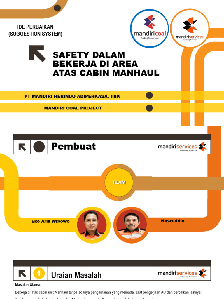 17. Inovasi Safety Dalam Bekerja Di Area Atas Cabin Manhaul | PDF
