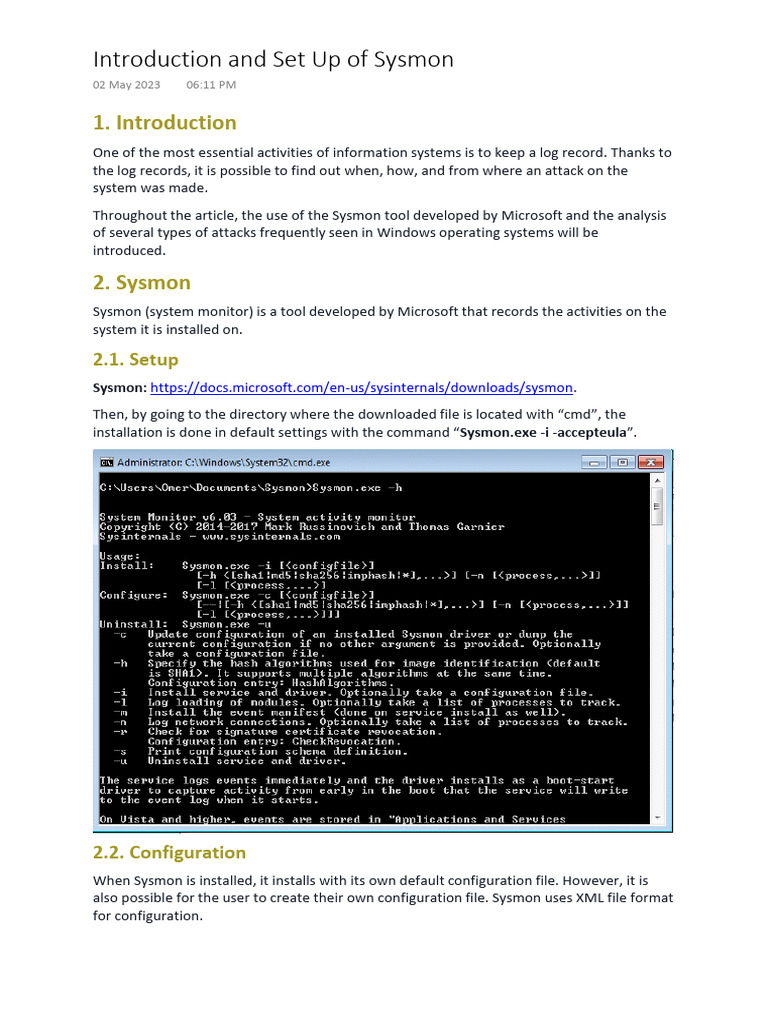 Log Analysis With Sysmon | PDF | Utility Software | Secure Communication