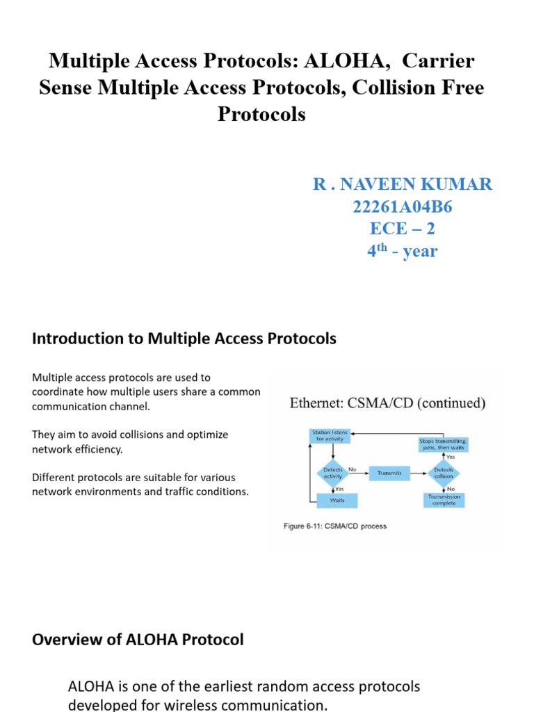 Multiple Access Protocols_ ALOHA, Carrier Sense Multiple Access ...