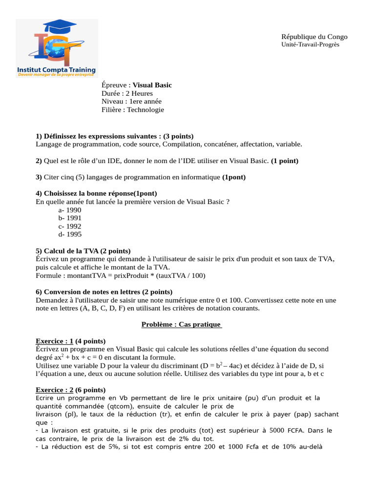 Visual Basic 1-1 | PDF