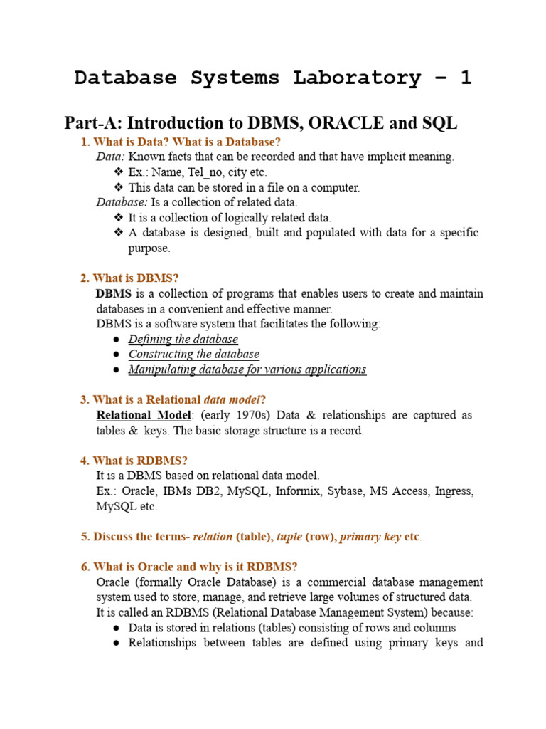 DBS_Lab1 | PDF | Relational Database | Databases