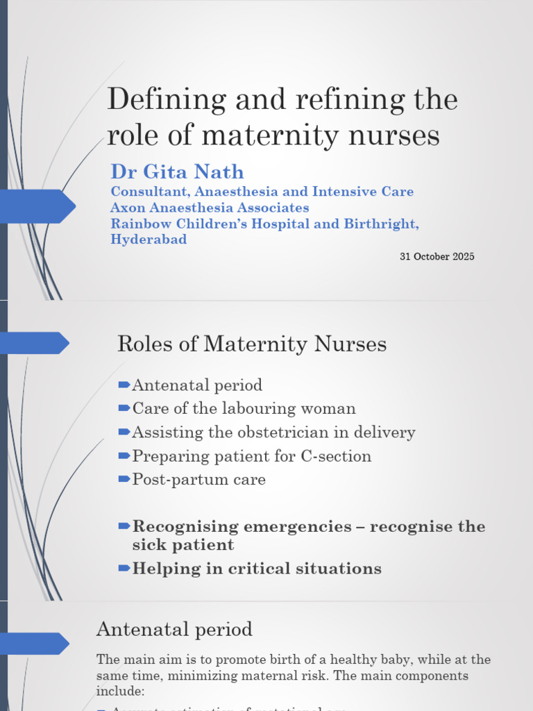 Defining and refining the role of maternity nurses | PDF | Childbirth ...