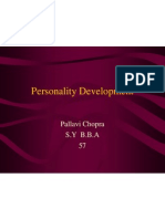 Personality Development: Pallavi Chopra S.Y B.B.A 57