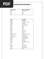 Kyokushin Terminology