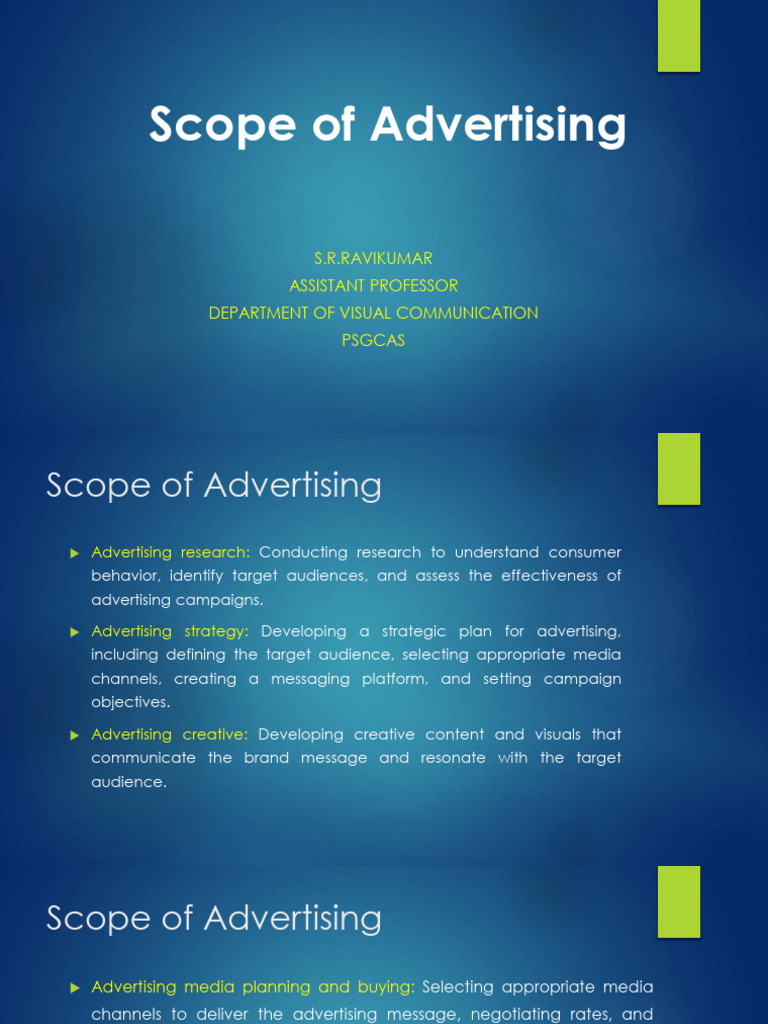 10.Scope of Advertising | PDF