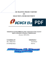 Selection Recruitment - Icici