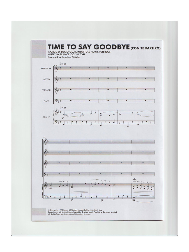 Time to Say Goodbye (1) | PDF