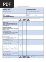 Employee Increment Assessment Form | PDF