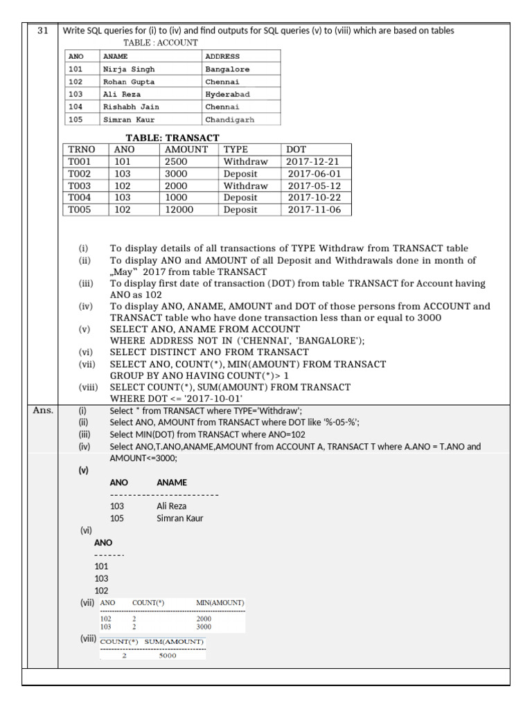 Worksheet 2 | PDF | Information Science | Databases