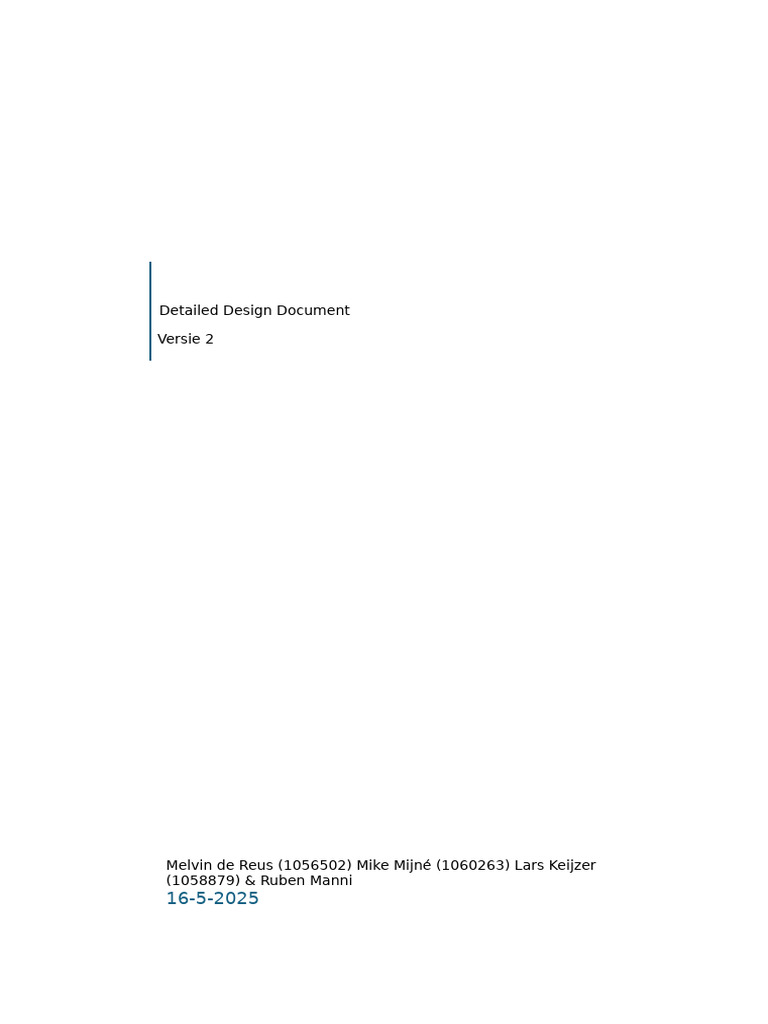 Detailed design document 1.0 | PDF | Automation | Logistics