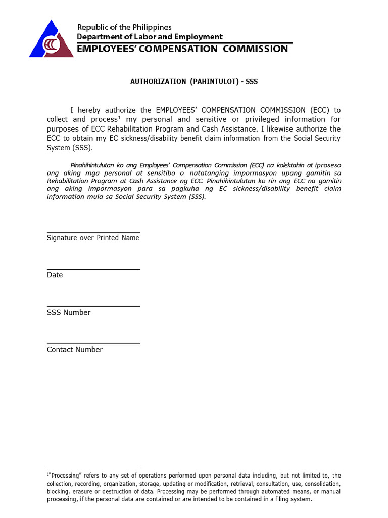 Authorization SSS New | PDF