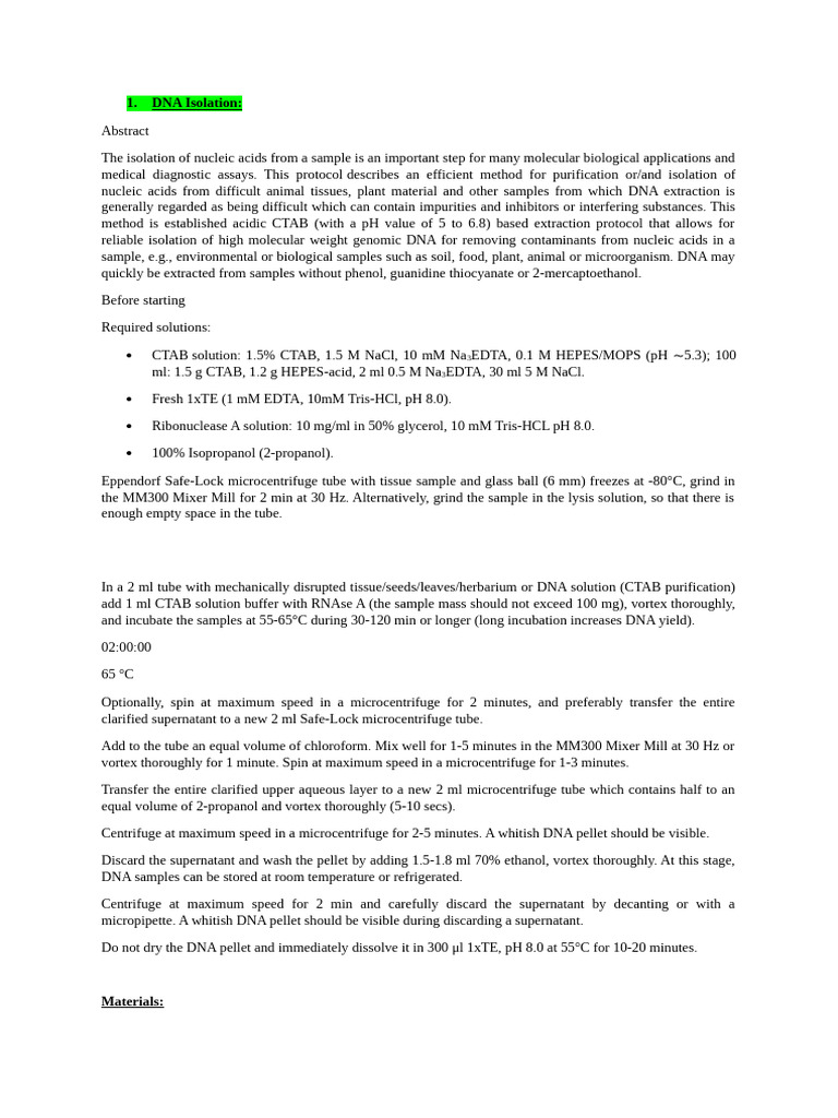 Molecular Biology Protocol 2026 | PDF | Dna Ligase | Agarose Gel ...