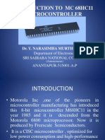 Introduction To 68HC11 MICROCONTROLLER