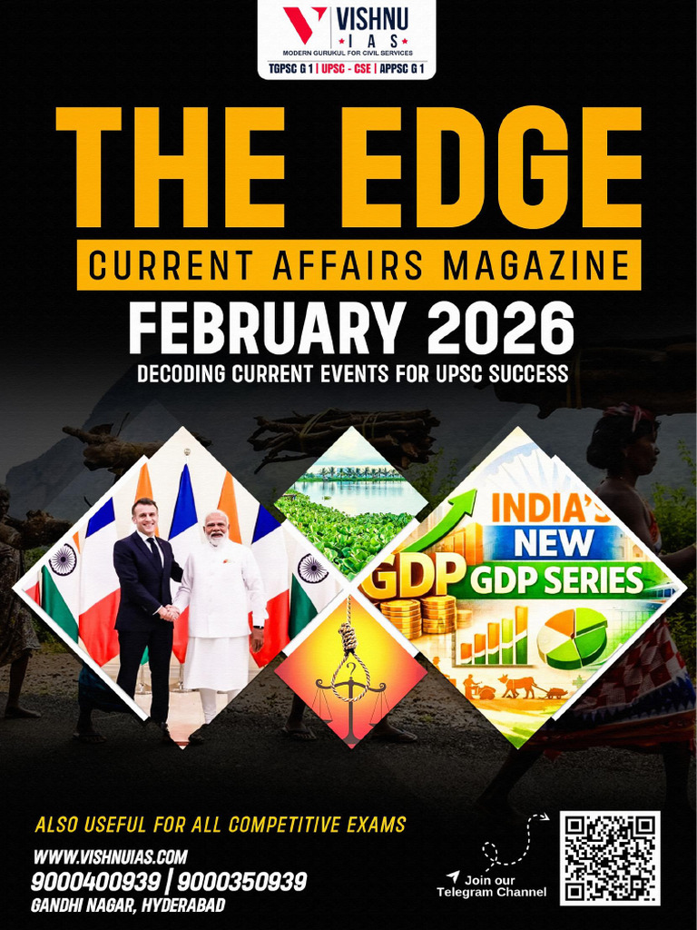 Vishnu Ias February 2026 Monthly Current Affairs Magazine Soft | PDF ...