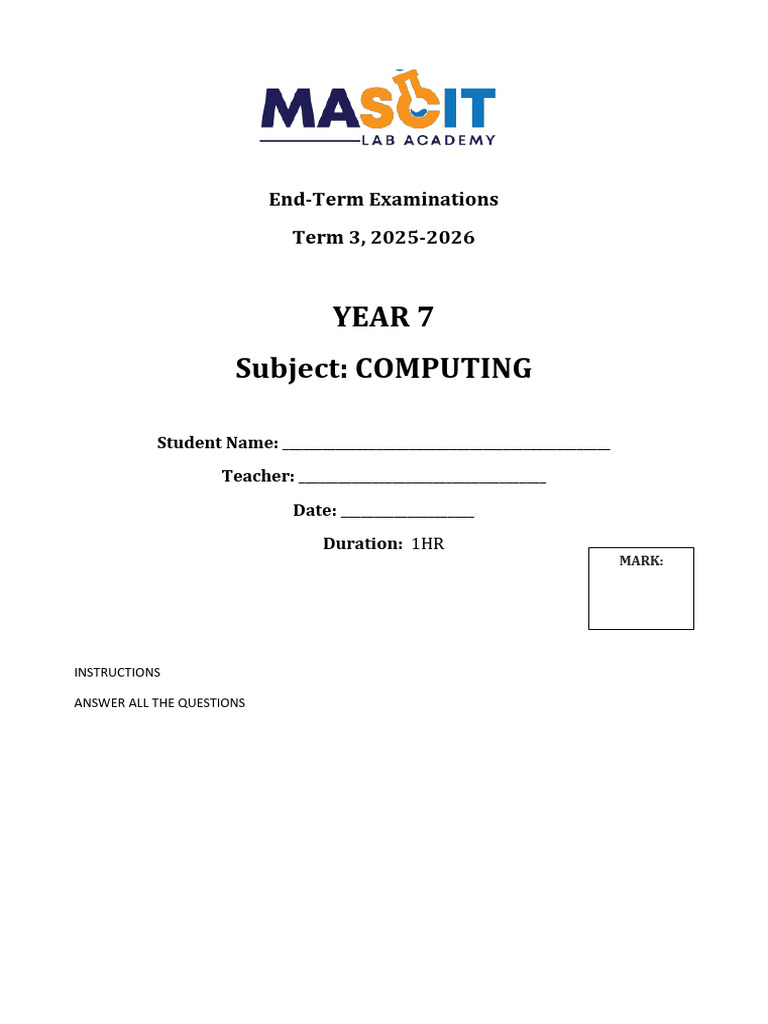 Akinyi Computing Year 7 Cat | PDF | Server (Computing) | Computer Hardware