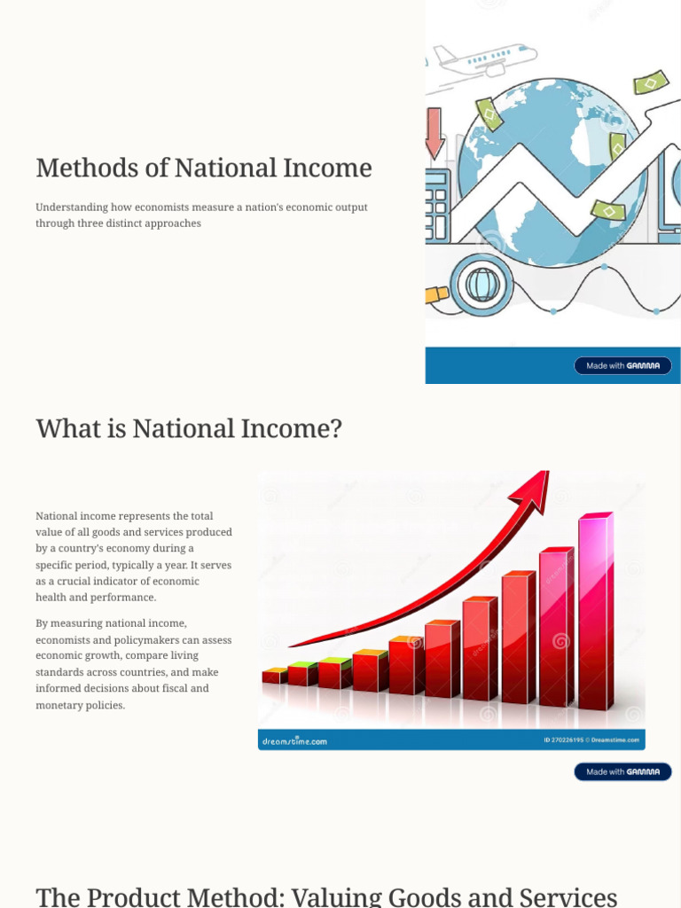 Methods of National Income | PDF | Measures Of National Income And ...
