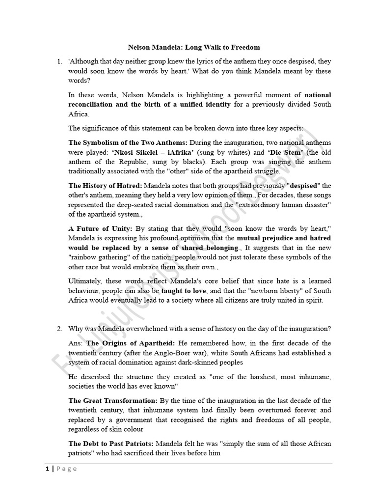 1 27655 Chapter 2 Long Answer | PDF | Nelson Mandela | Courage