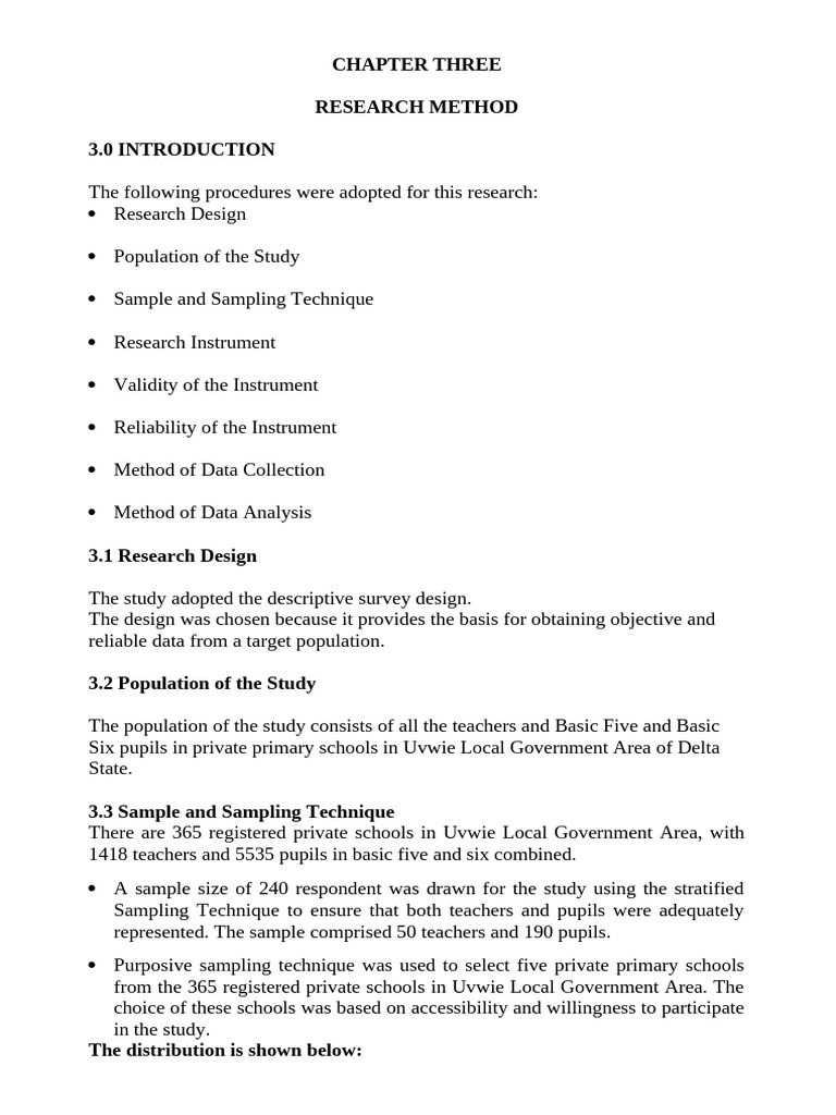Updated New Chapter 3 | PDF | Sampling (Statistics) | Questionnaire