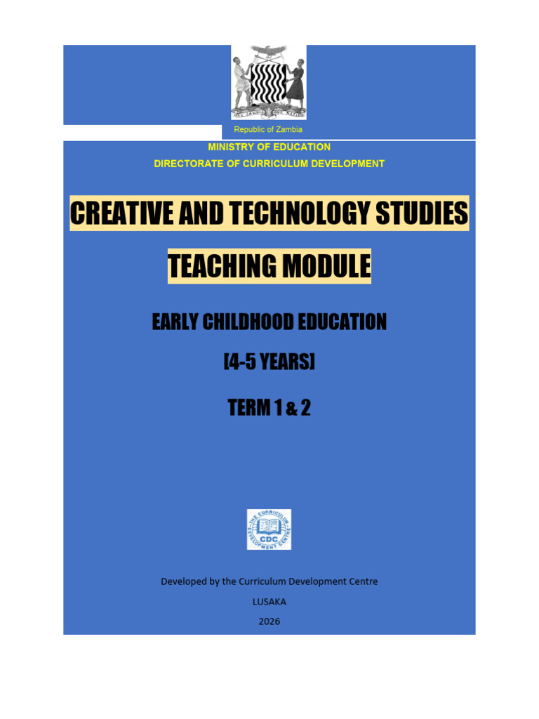Creative and Technology Studies ECE 4-5 Years - Term 1 and 2 | PDF ...