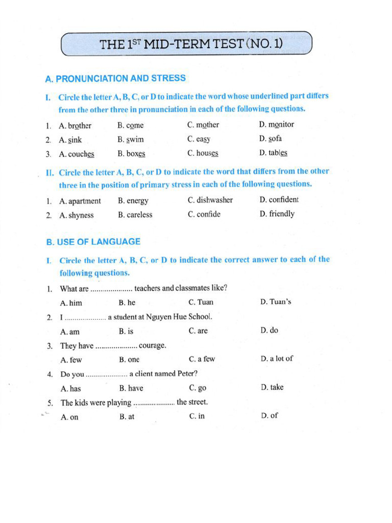 Practice Unit 123 | PDF