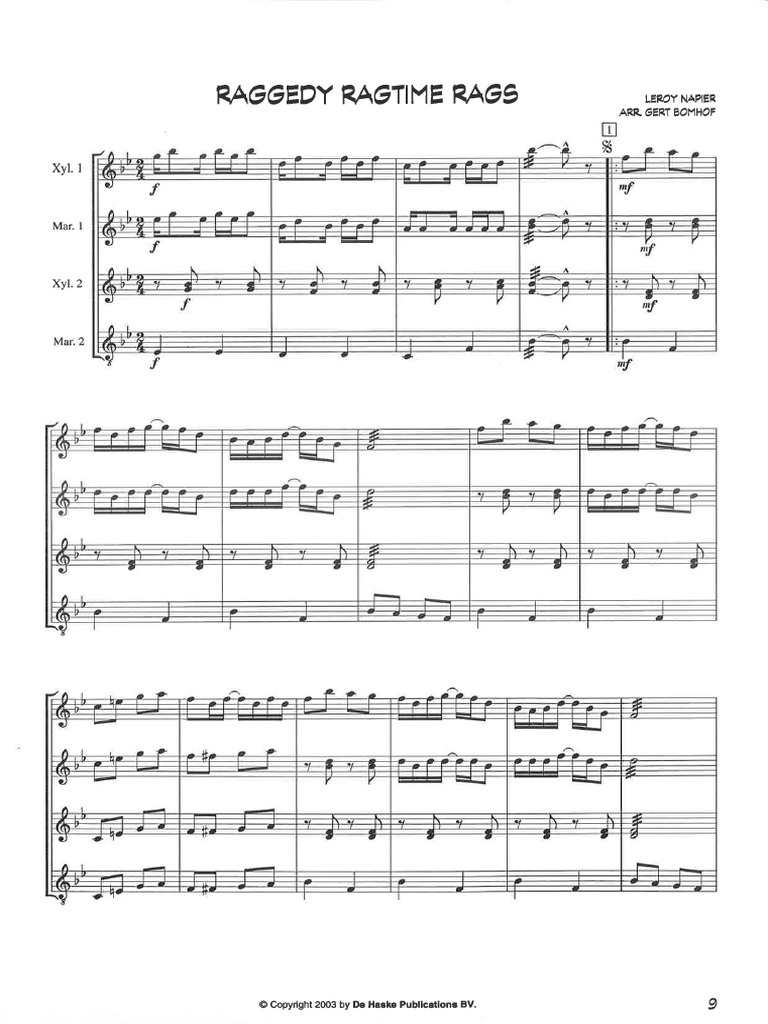 Raggedy Ragtime Rags | PDF