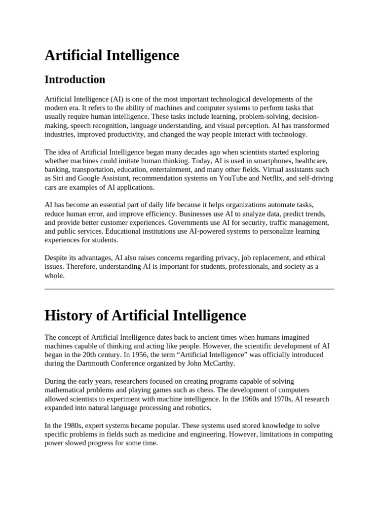 Artificial Intelligence | PDF | Artificial Intelligence | Intelligence ...