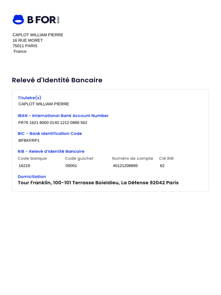 RIB bfor | PDF