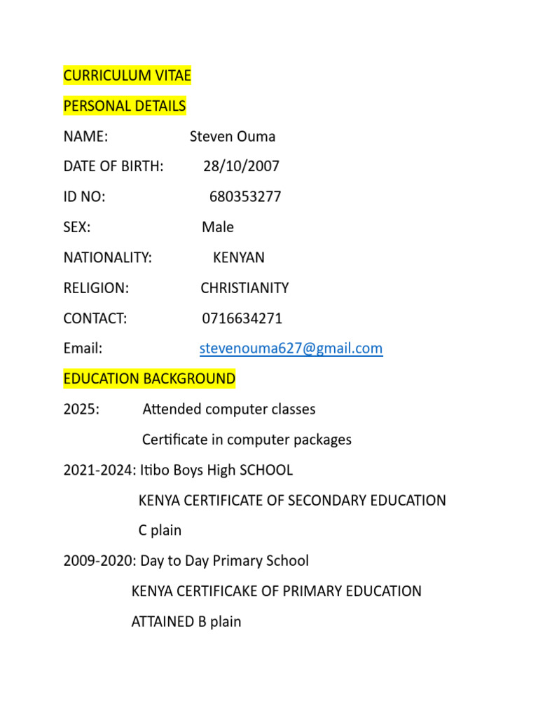 Bento Xtepa Cv | PDF