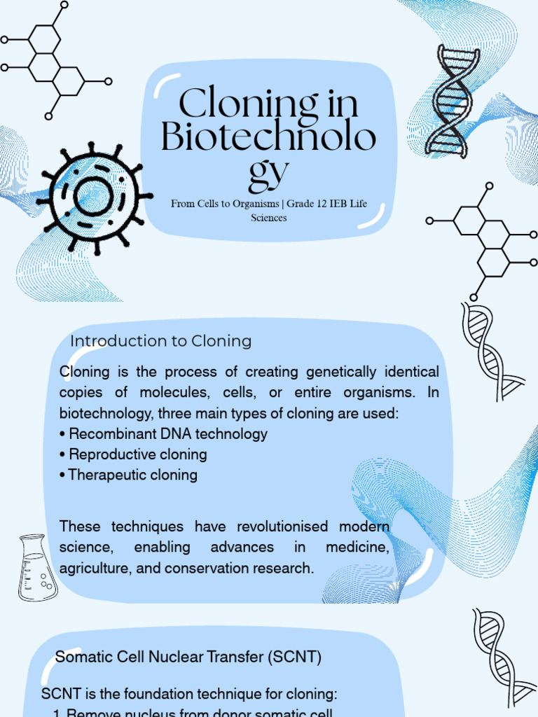 Cloning in Biotechnology Overview | PDF | Cloning | Biochemistry