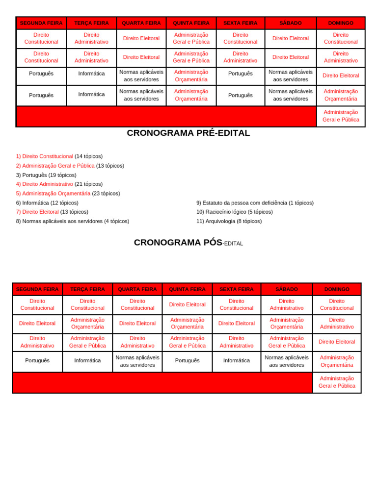 Horarios de Estudo Tre2023 | PDF | Justiça | Crime e Violência