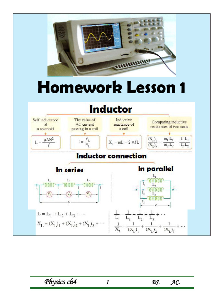 Homework Lesson 1 Ch4 | PDF