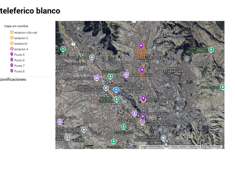 Teleferico Blanco Map | PDF