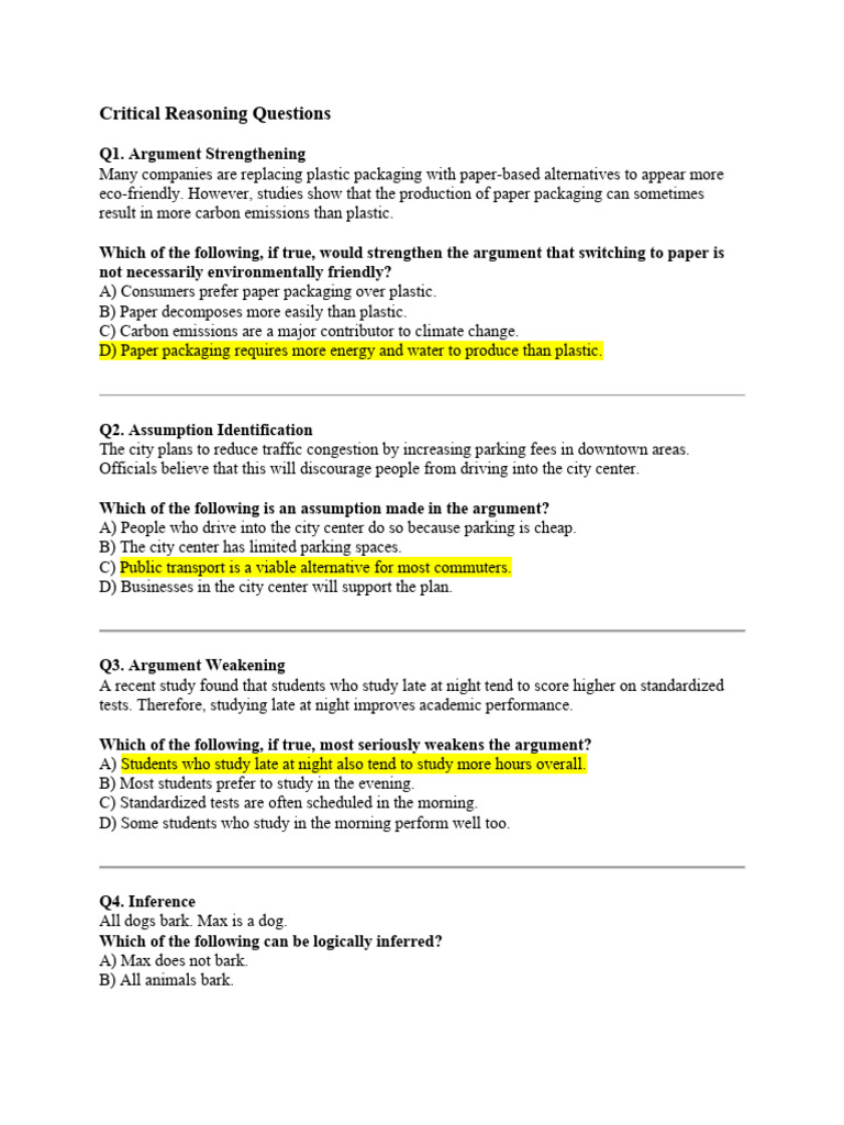Amcat Sample Paper 3 | PDF | Urban Agriculture | Argument